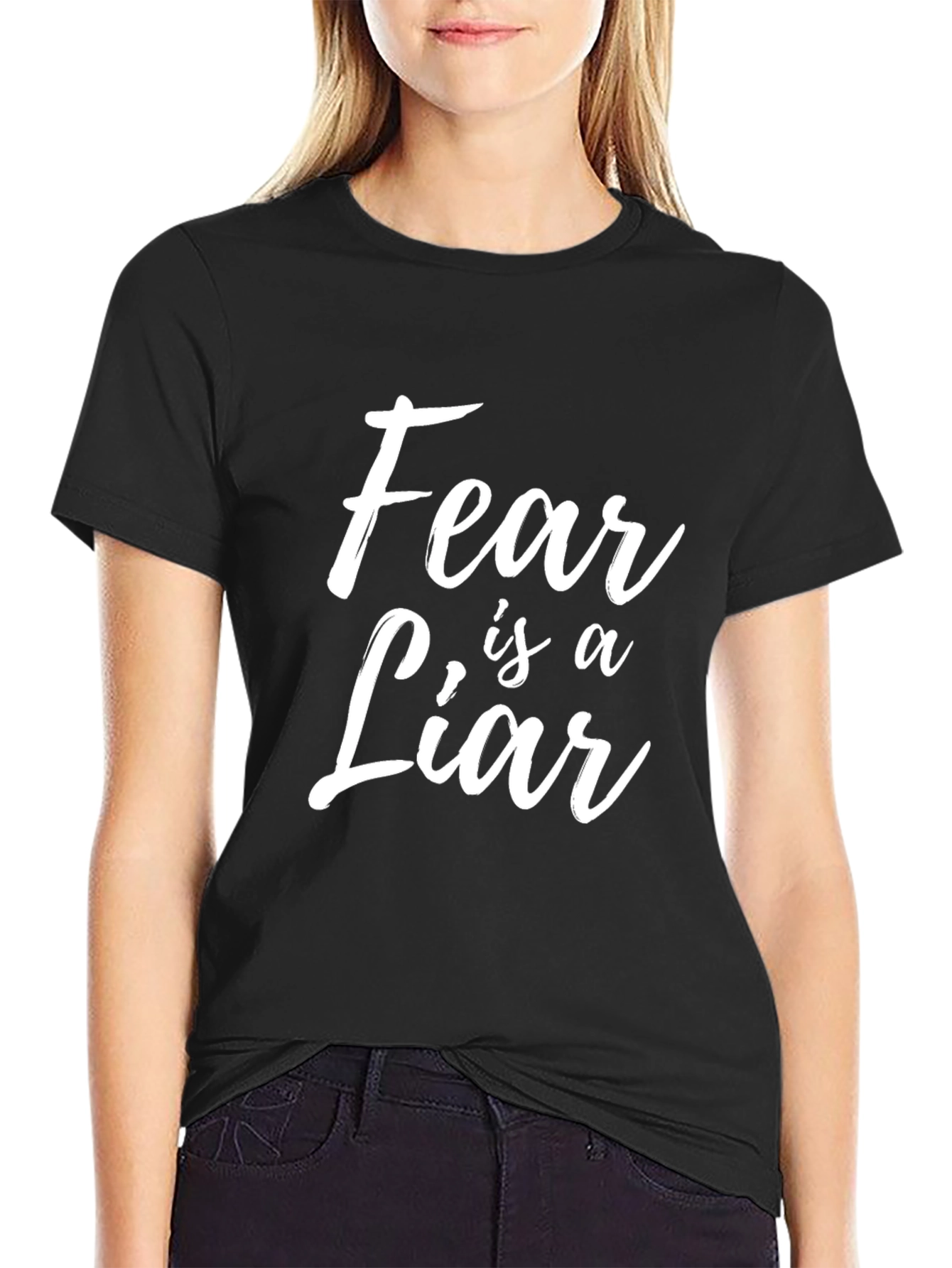 Fear is a Liar Graphic T-Shirt - Black