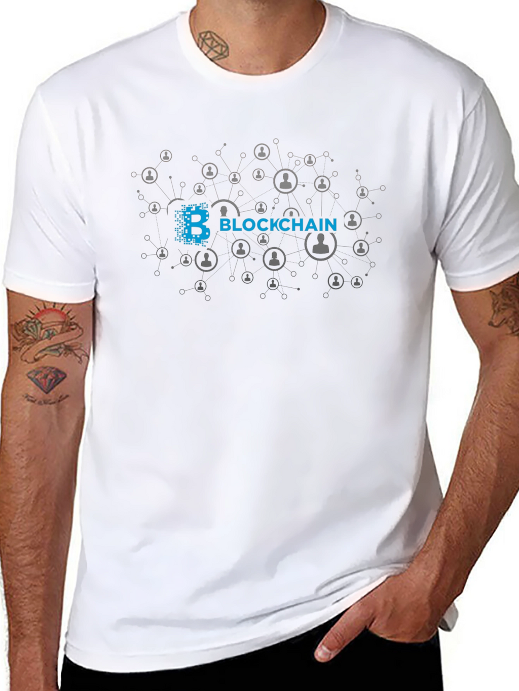 Blockchain Graphic T-Shirt - Black
