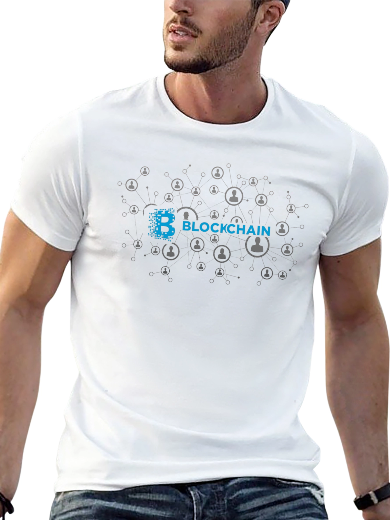Blockchain Graphic T-Shirt - Black
