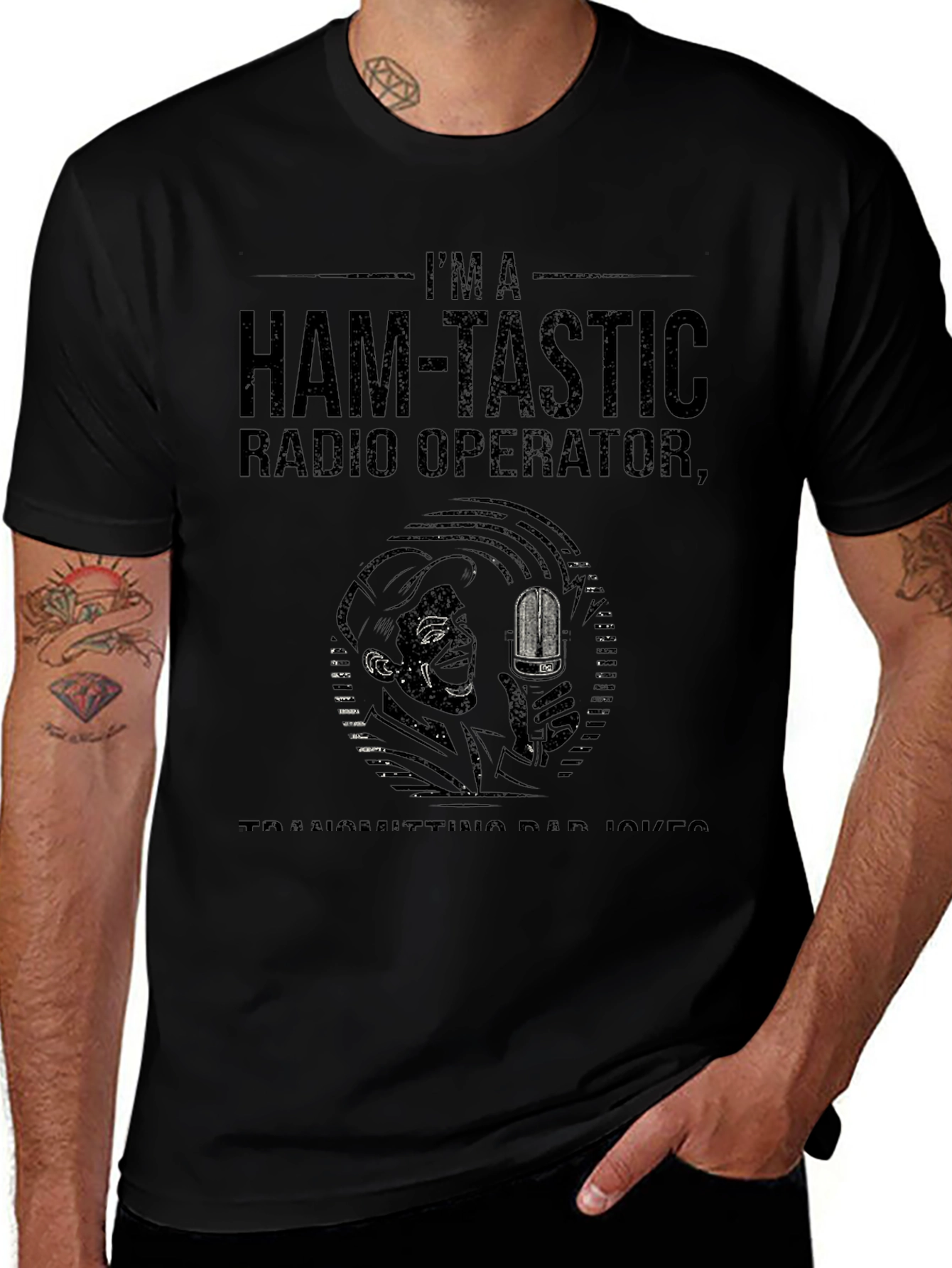 Ham-Tastic Radio Operator T-Shirt - Dad Joke Edition