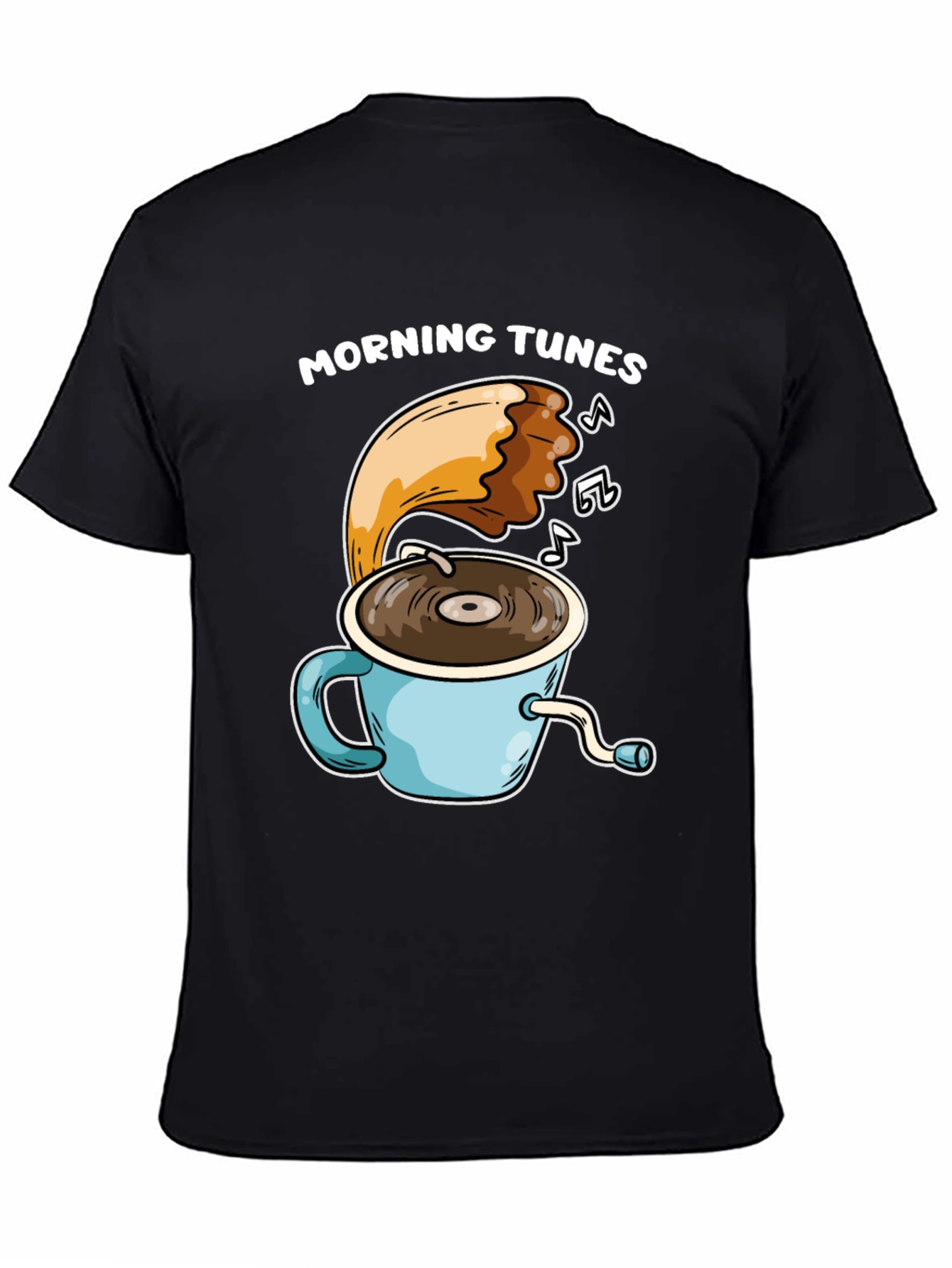 Morning Tunes T-Shirt - Coffee and Music