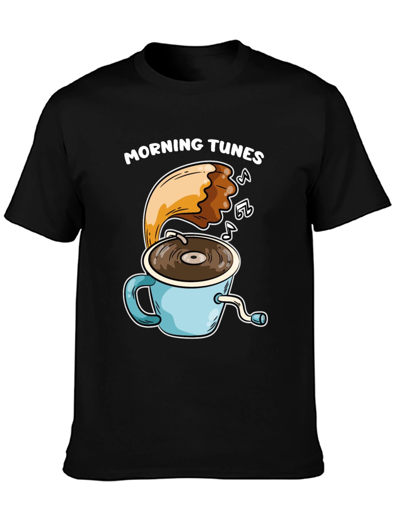 Morning Tunes T-Shirt - Coffee and Music