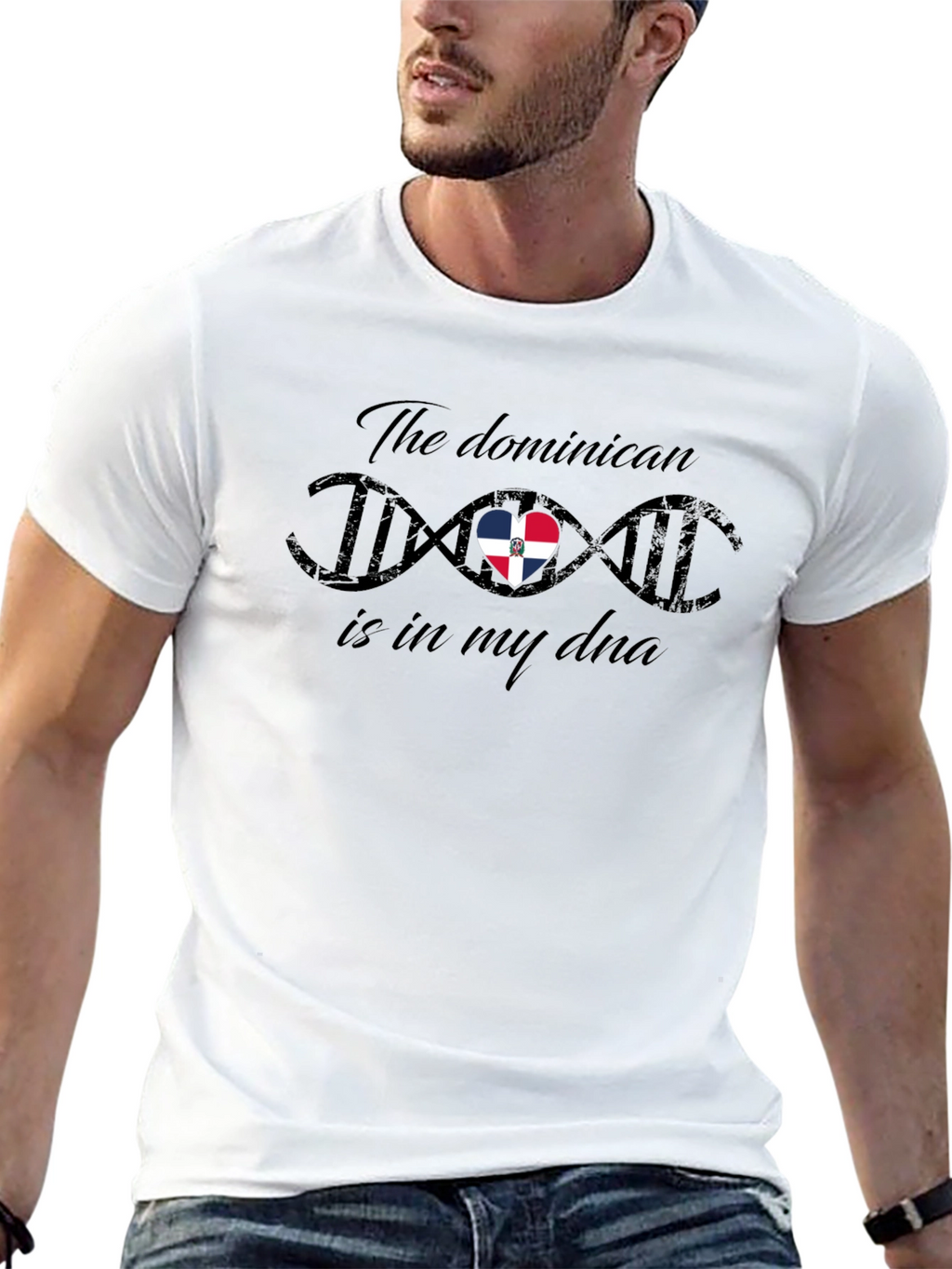 Dominican Republic Flag DNA T-Shirt