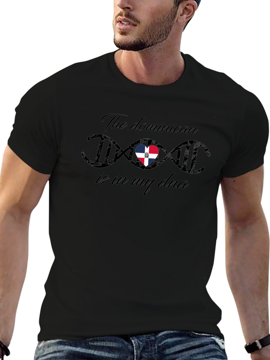 Dominican Republic Flag DNA T-Shirt