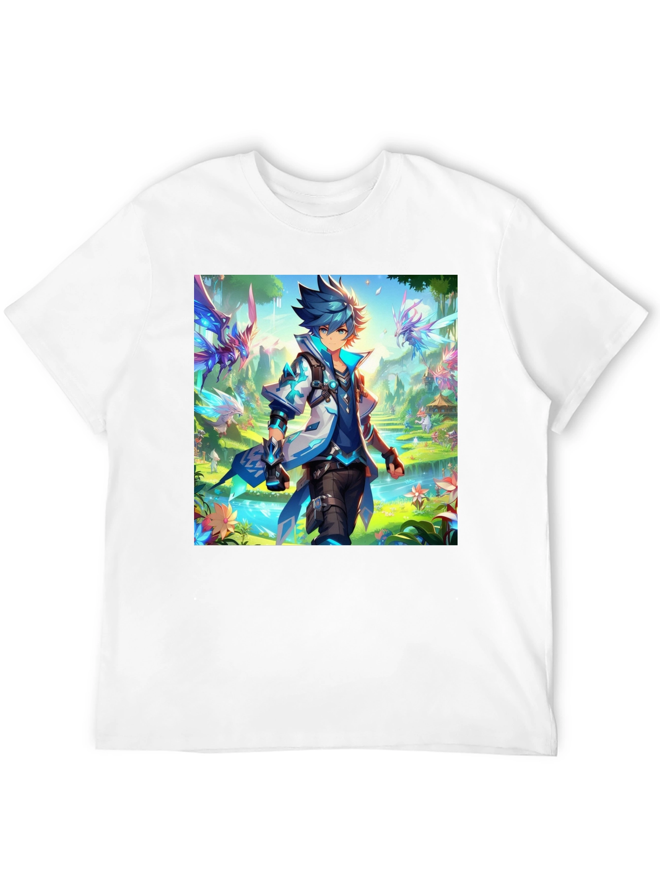 Anime Character Graphic Black T-Shirt