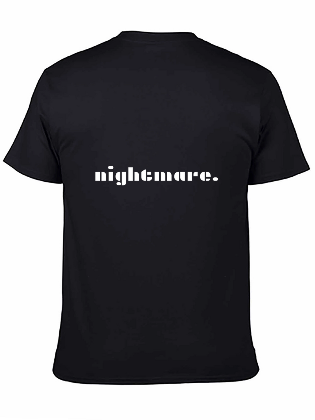 Nightmare Graphic Tee - Black Cotton T-Shirt