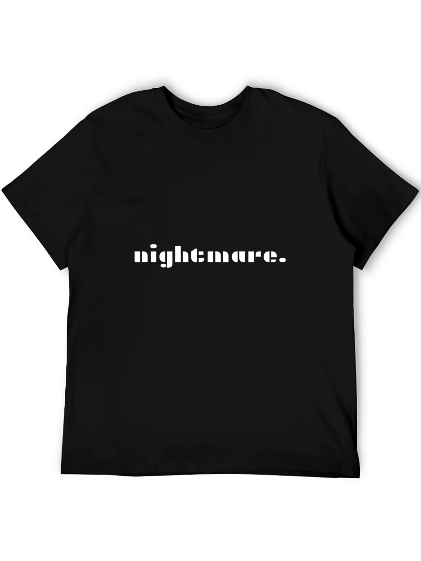 Nightmare Graphic Tee - Black Cotton T-Shirt