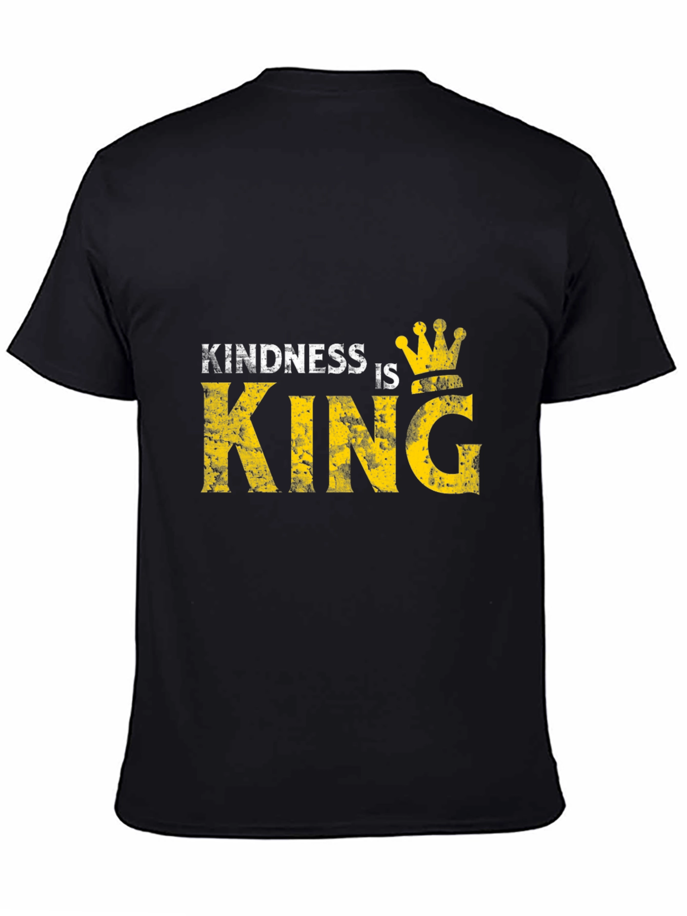 Kindness is King Graphic Black T-Shirt