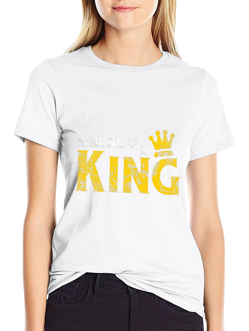 Kindness is King Graphic Black T-Shirt