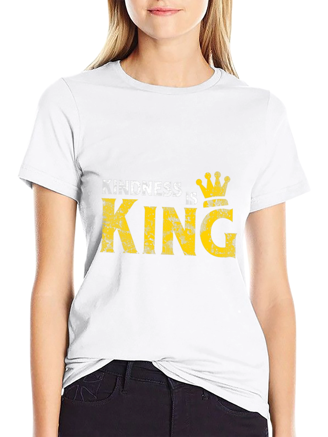 Kindness is King Graphic Black T-Shirt