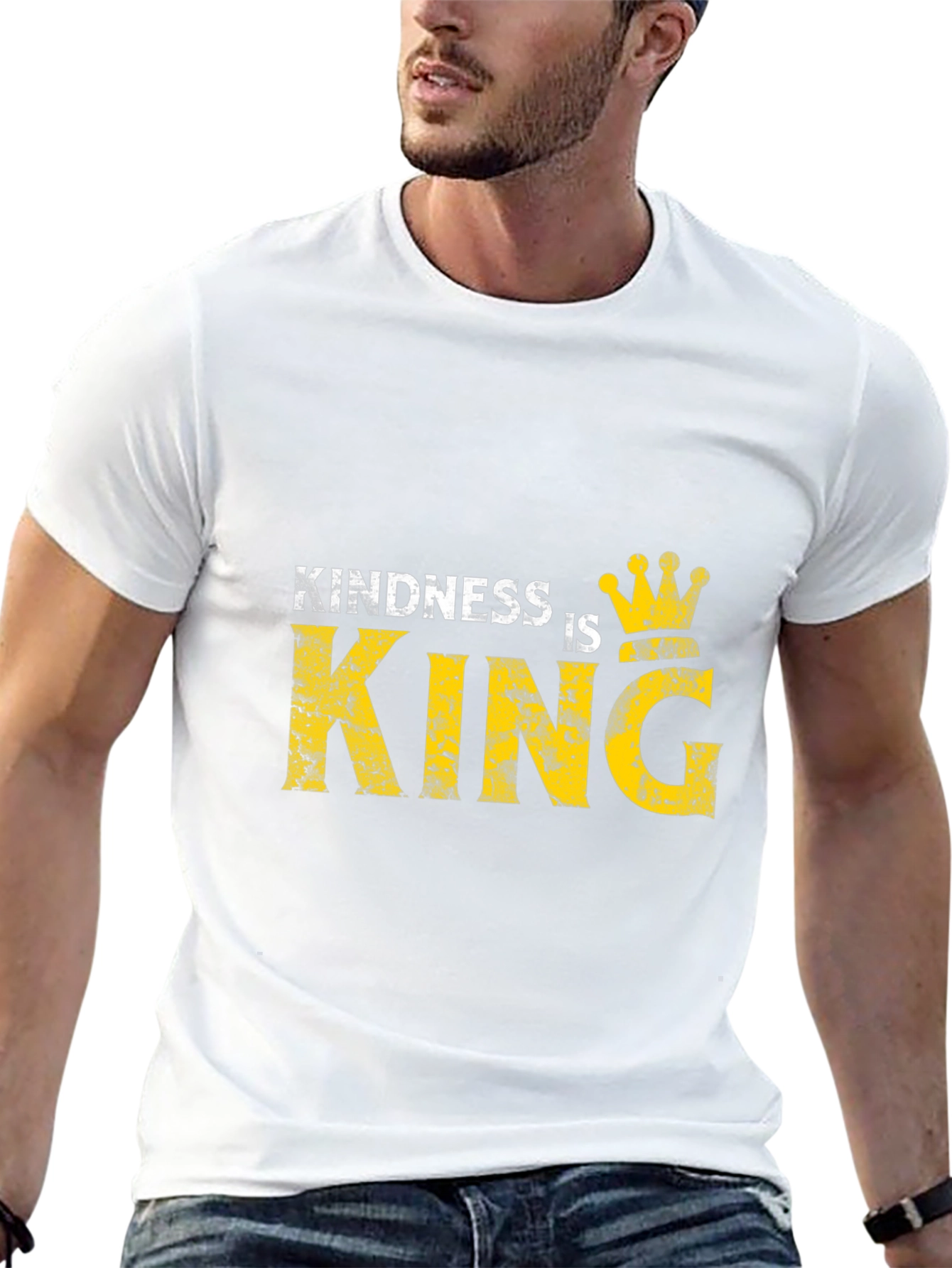 Kindness is King Graphic Black T-Shirt