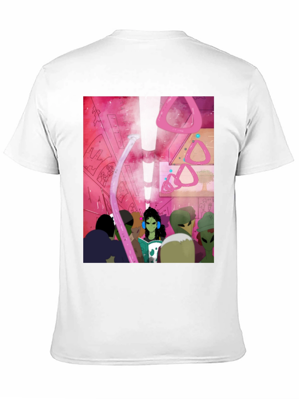 Alien Subway T-Shirt - Sci-Fi Commute