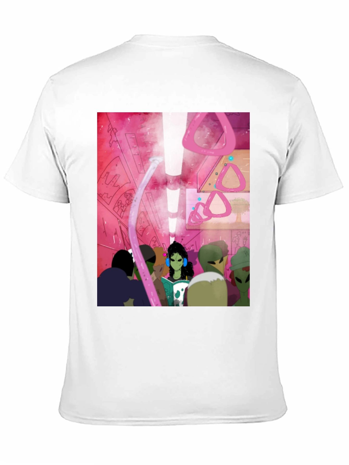 Alien Subway T-Shirt - Sci-Fi Commute