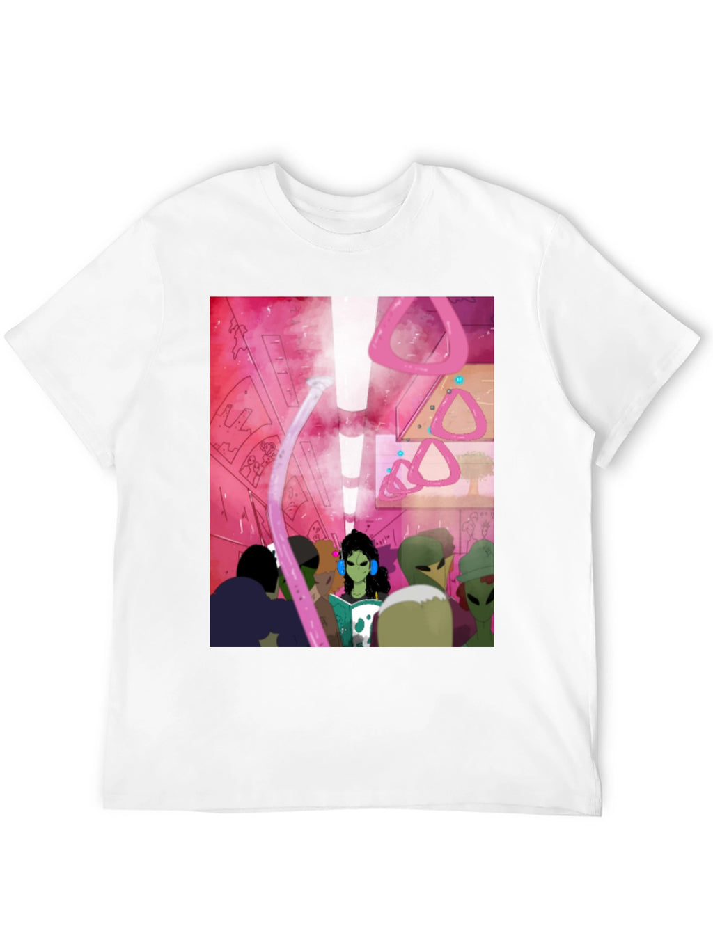 Alien Subway T-Shirt - Sci-Fi Commute