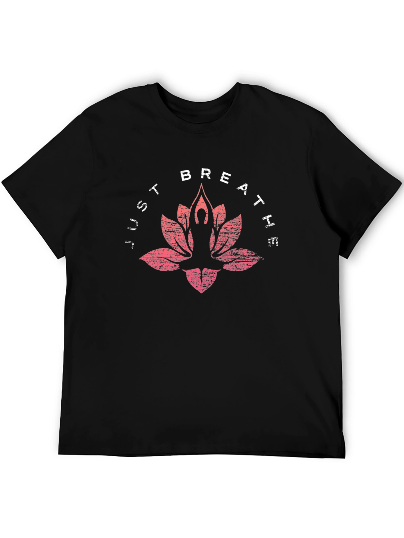 Just Breathe Yoga Lotus T-Shirt - Relax & Meditate