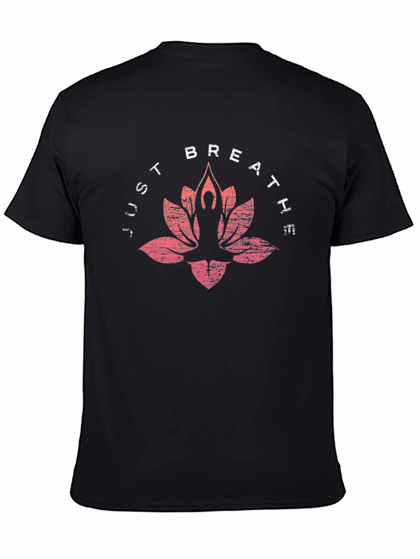 Just Breathe Yoga Lotus T-Shirt - Relax & Meditate