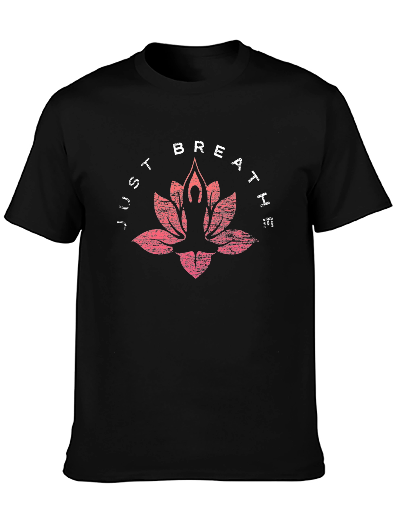 Just Breathe Yoga Lotus T-Shirt - Relax & Meditate