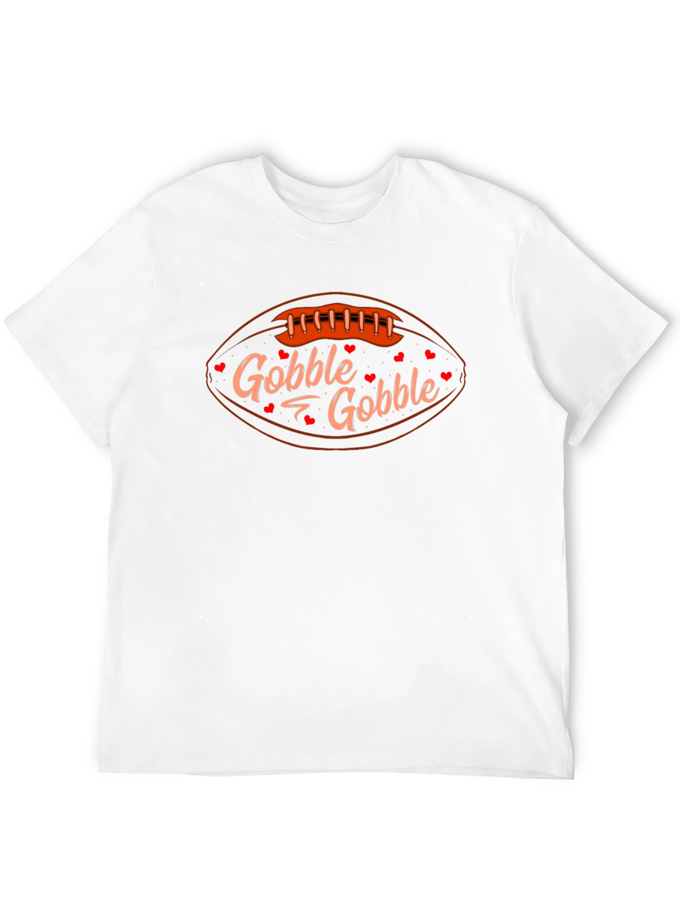 Gobble Gobble Thanksgiving Football T-Shirt