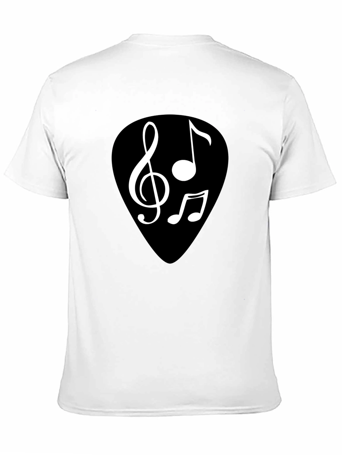 Music Note Graphic Black T-Shirt