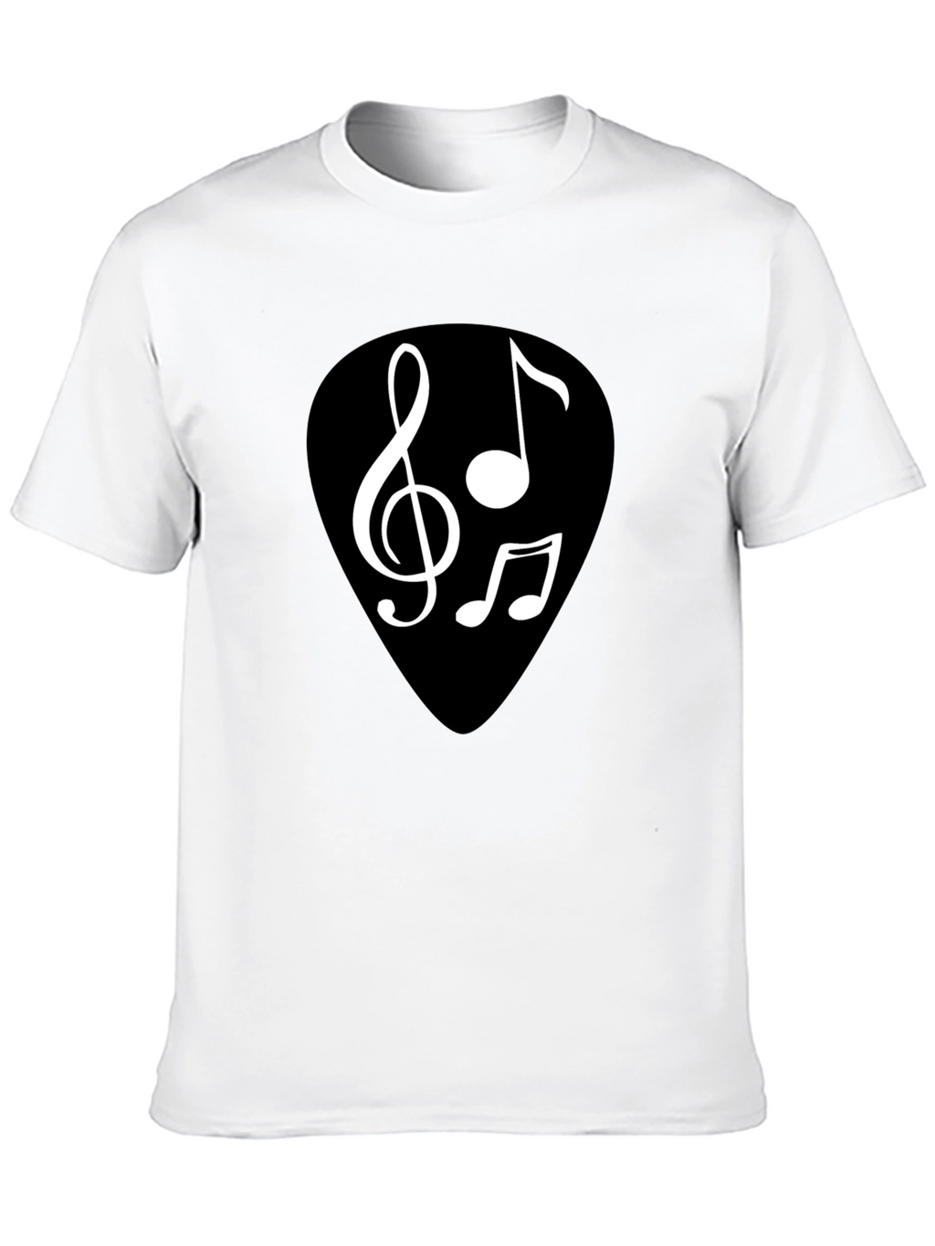 Music Note Graphic Black T-Shirt