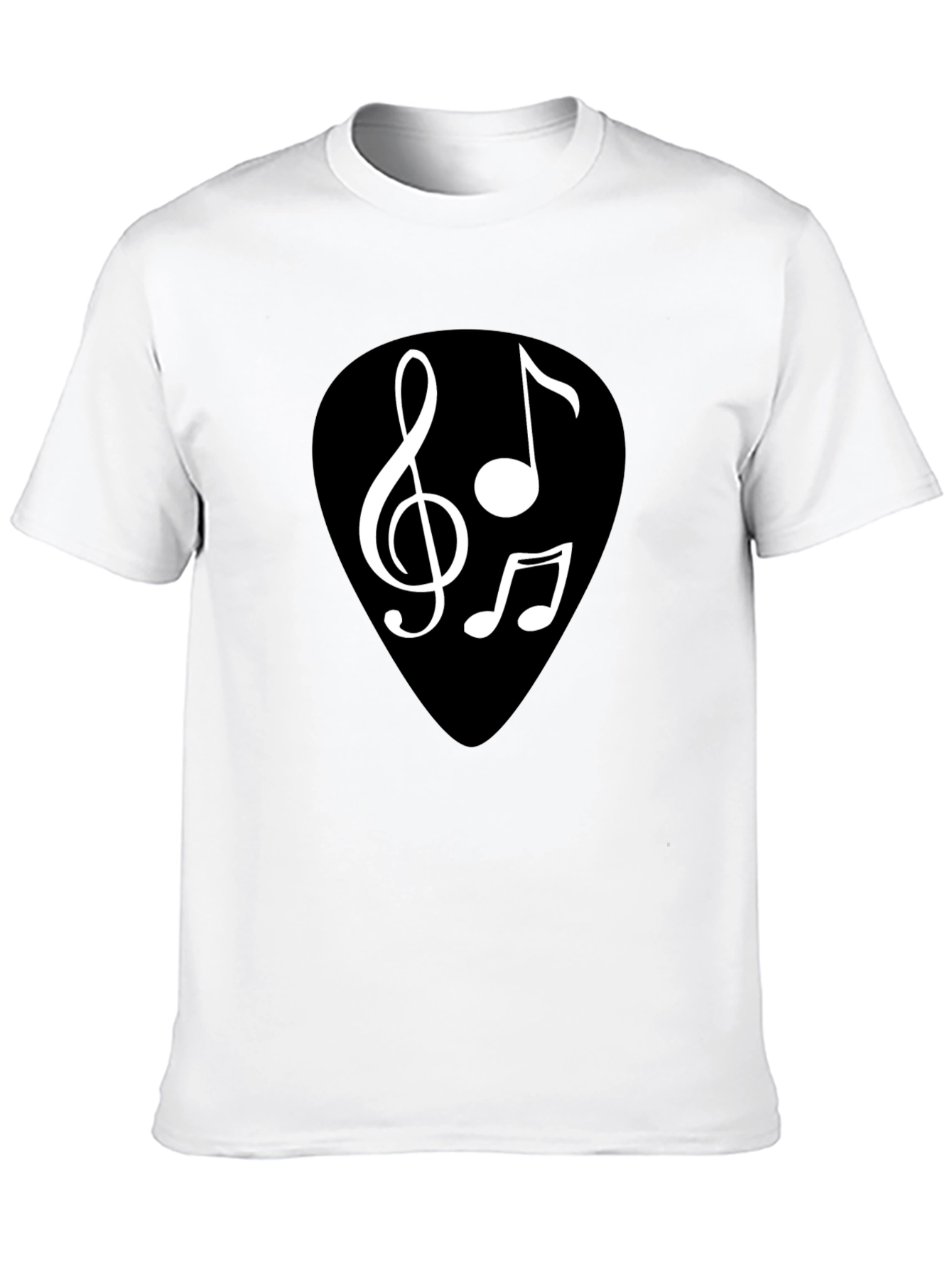 Music Note Graphic Black T-Shirt