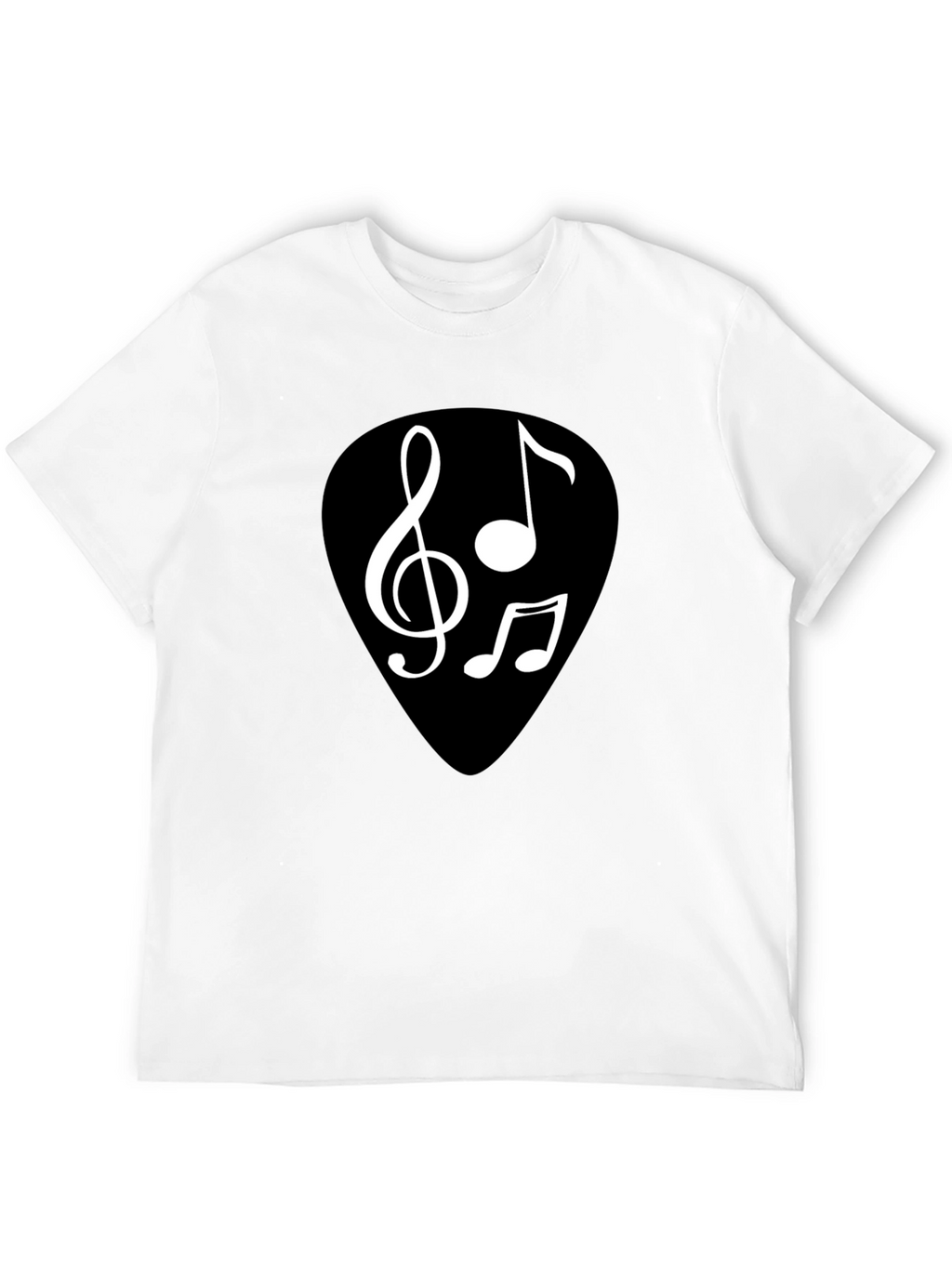 Music Note Graphic Black T-Shirt