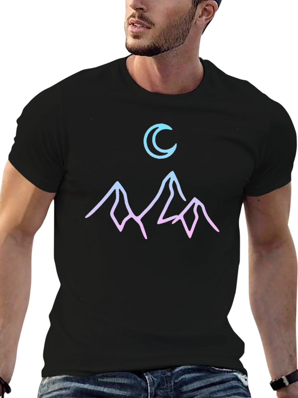 Moonlit Mountain T-Shirt - Graphic Tee