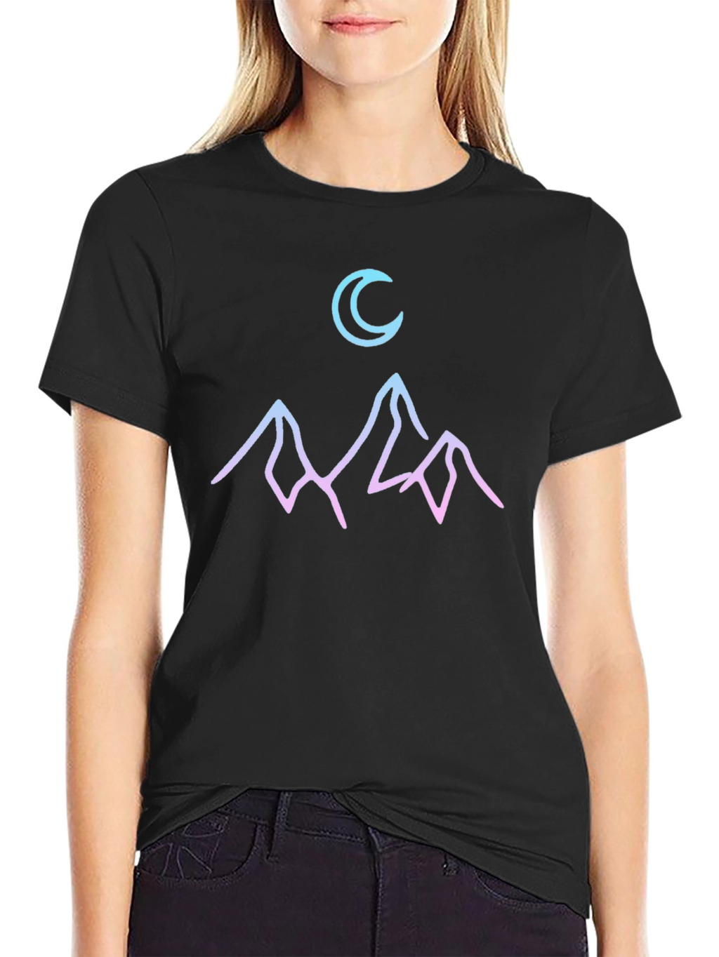 Moonlit Mountain T-Shirt - Graphic Tee
