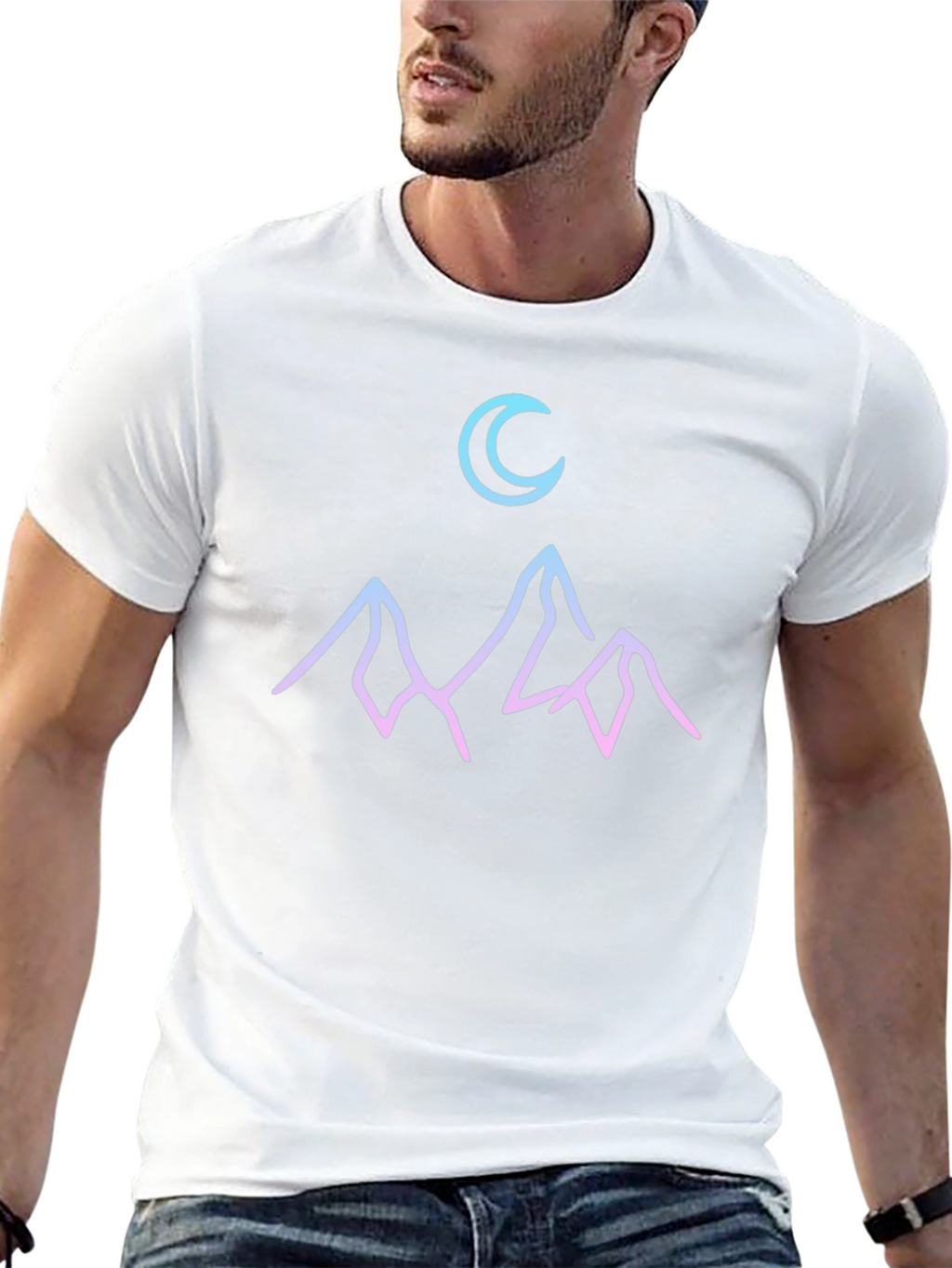Moonlit Mountain T-Shirt - Graphic Tee
