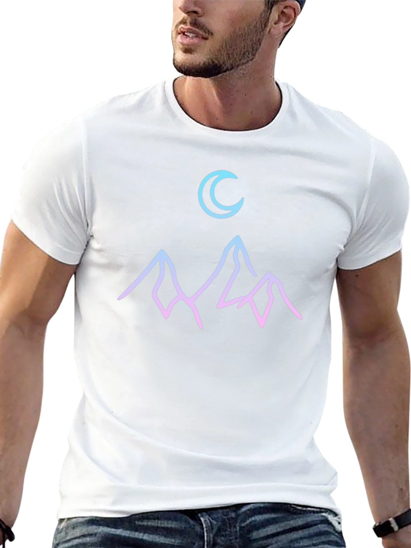 Moonlit Mountain T-Shirt - Graphic Tee