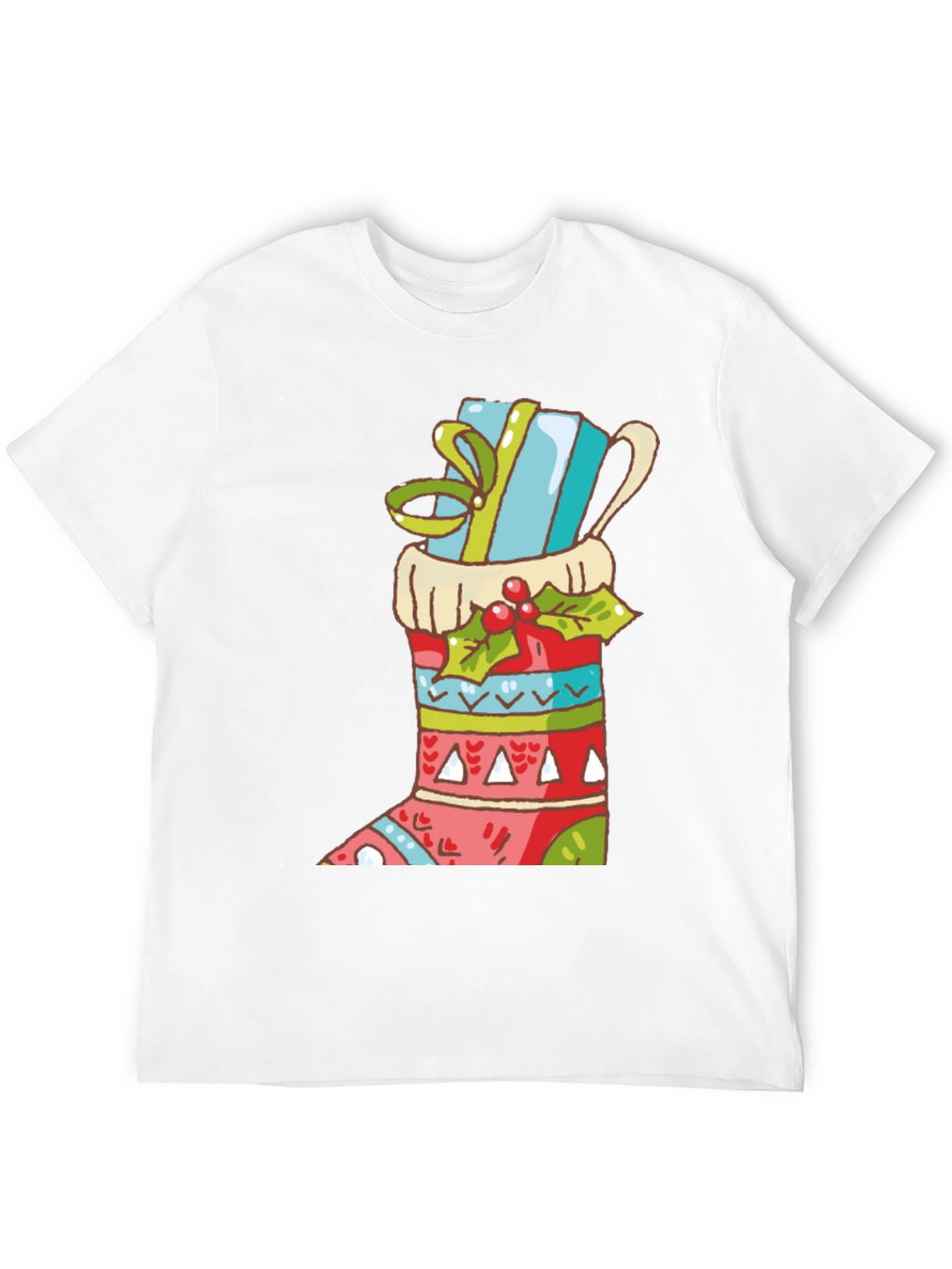 Festive Christmas Stocking T-Shirt