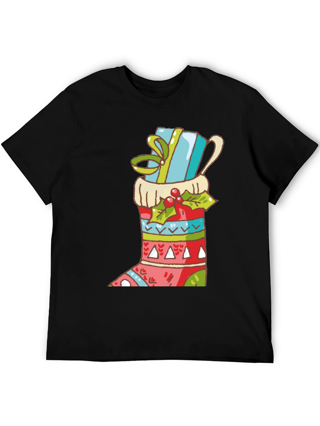 Festive Christmas Stocking T-Shirt