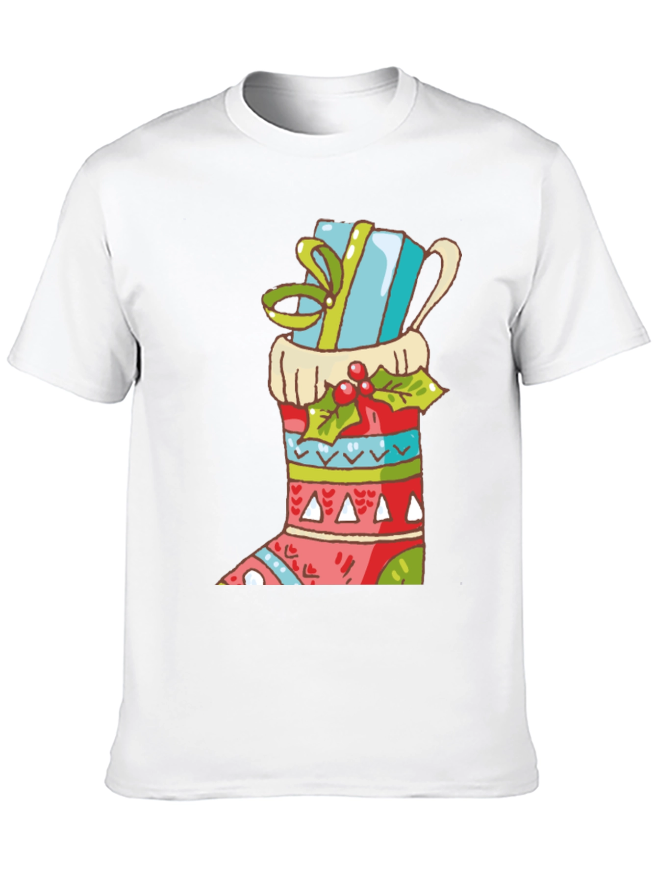 Festive Christmas Stocking T-Shirt