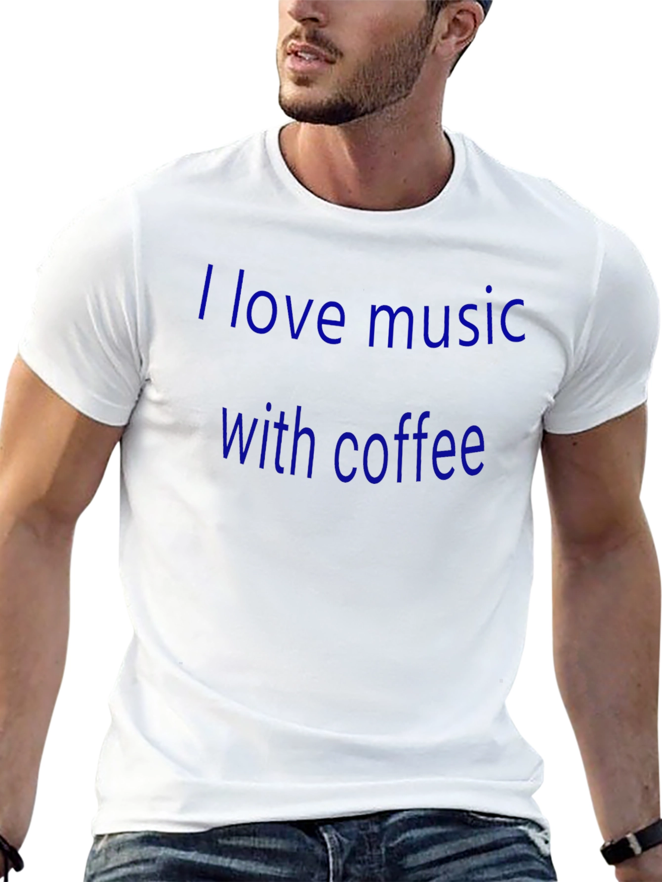 I Love Music With Coffee Graphic Tee