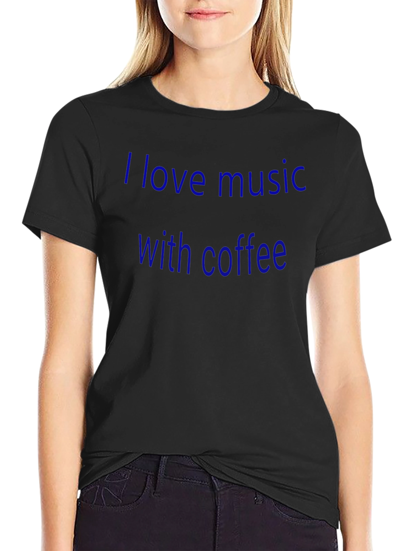 I Love Music With Coffee Graphic Tee