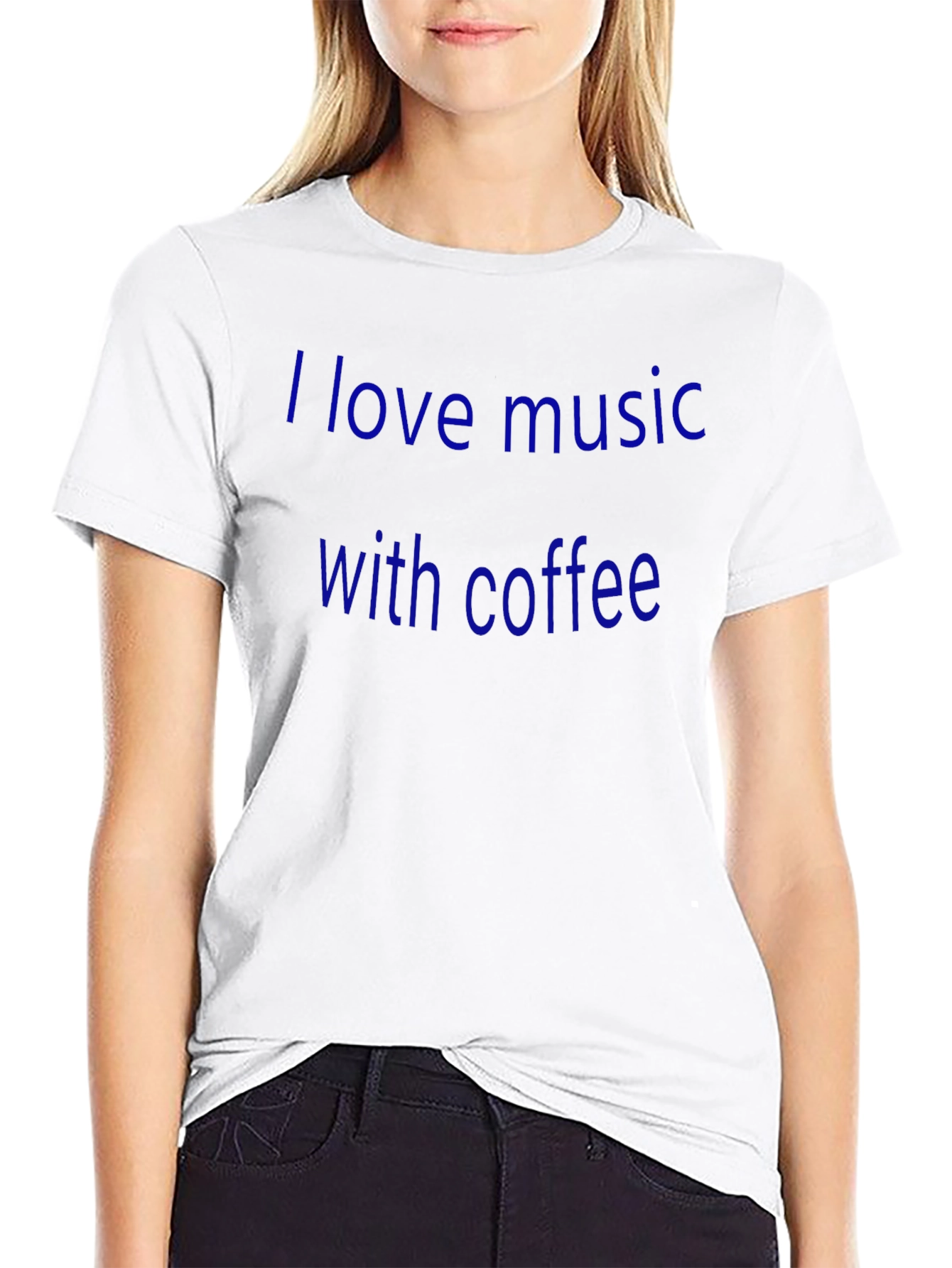 I Love Music With Coffee Graphic Tee