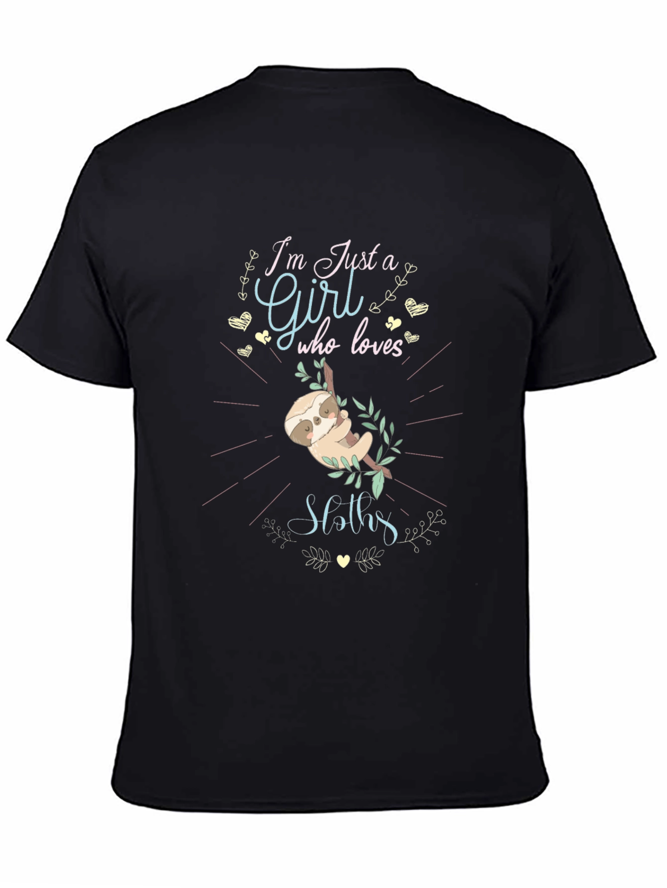 Im Just a Girl Who Loves Sloths T-Shirt