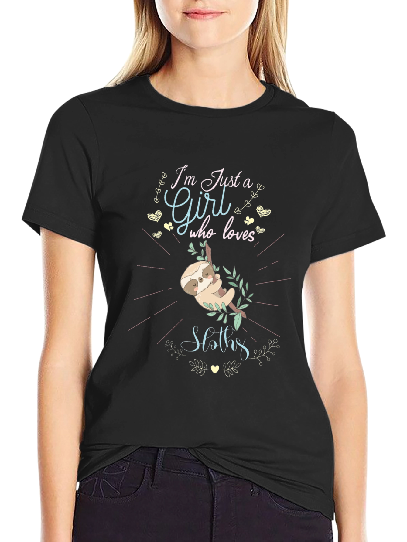 Im Just a Girl Who Loves Sloths T-Shirt