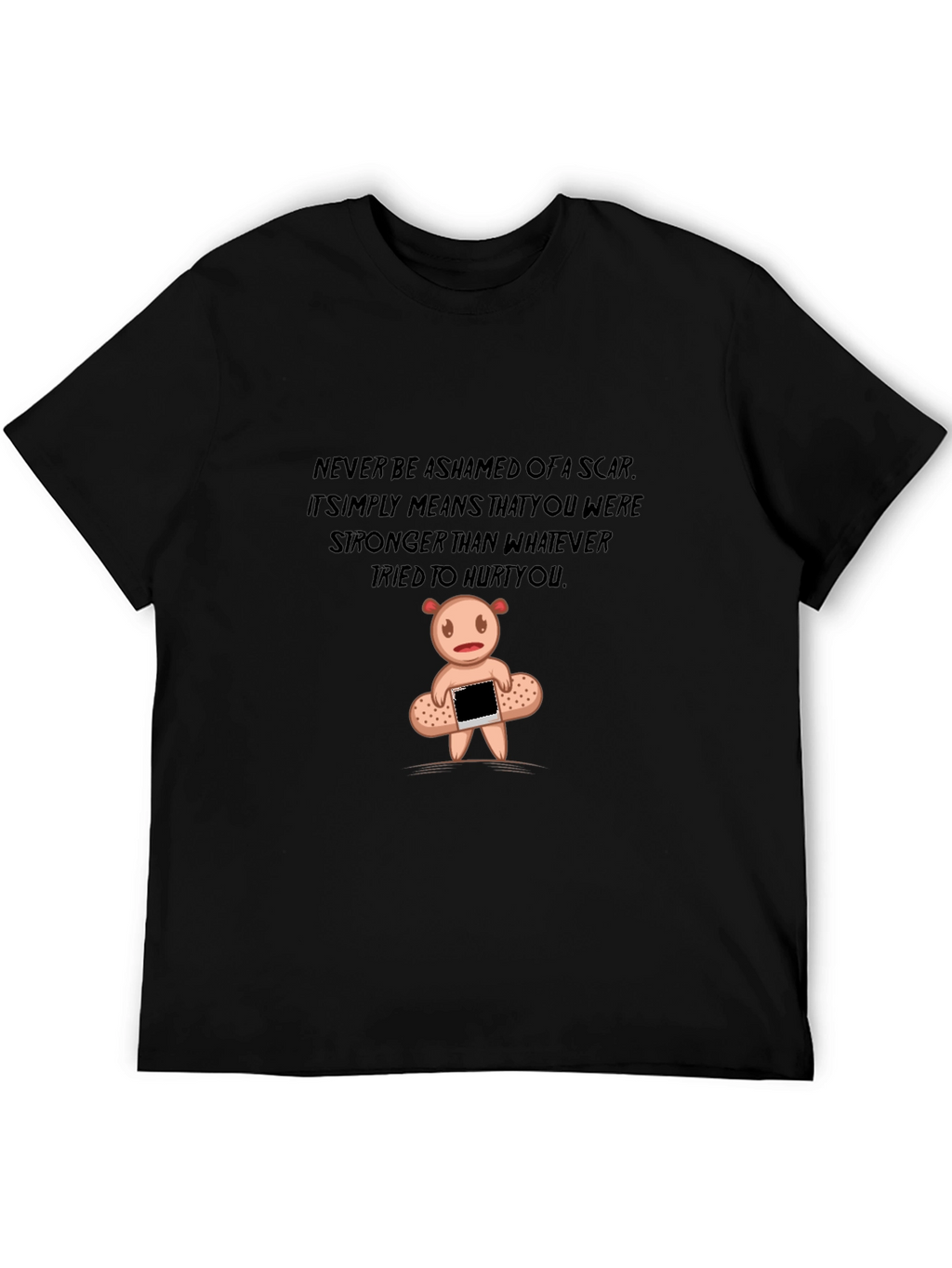 Inspirational Scar Bear Graphic T-Shirt
