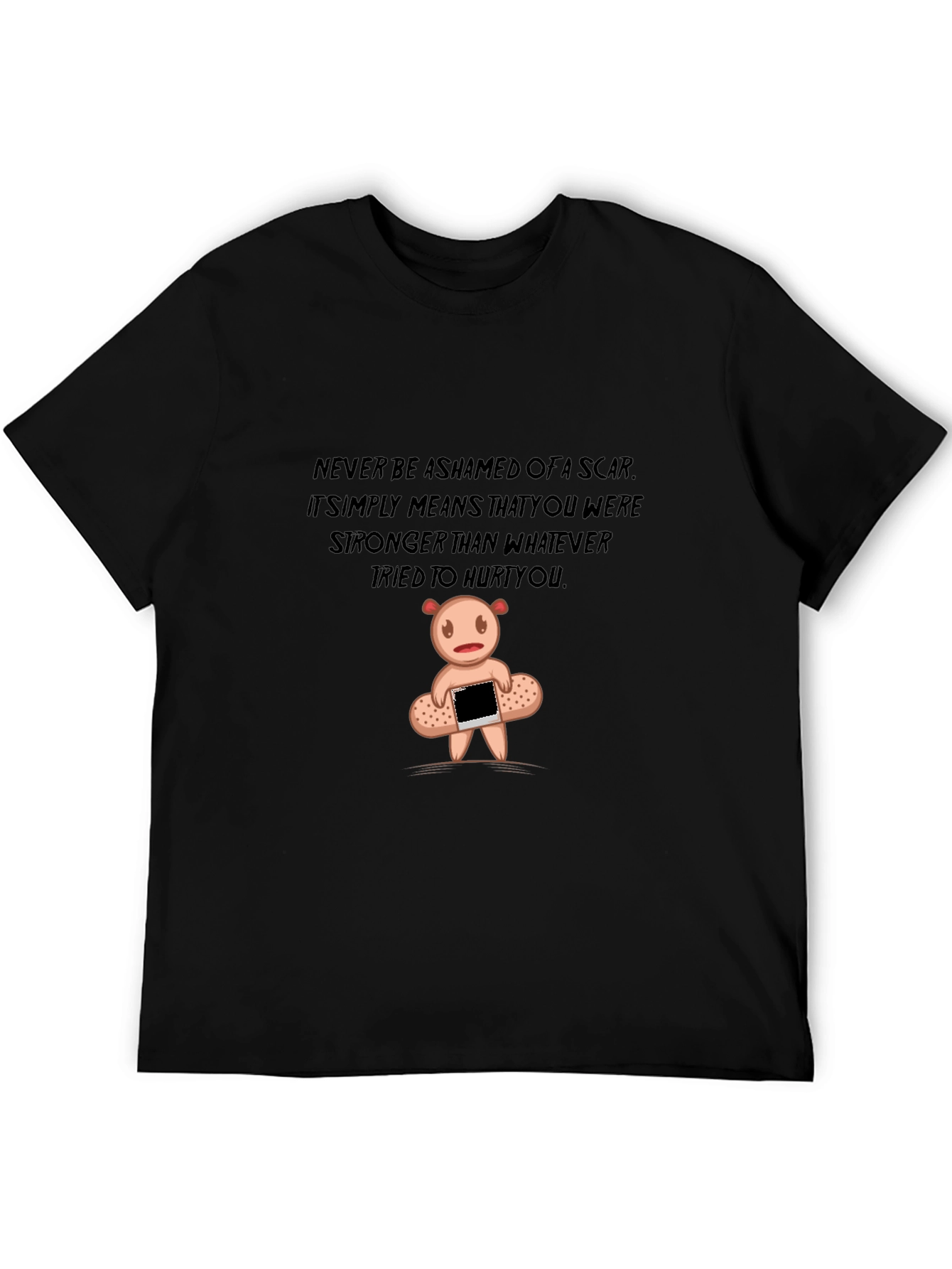 Inspirational Scar Bear Graphic T-Shirt