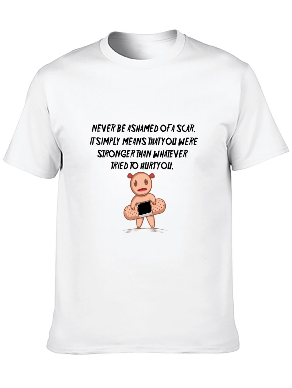 Inspirational Scar Bear Graphic T-Shirt