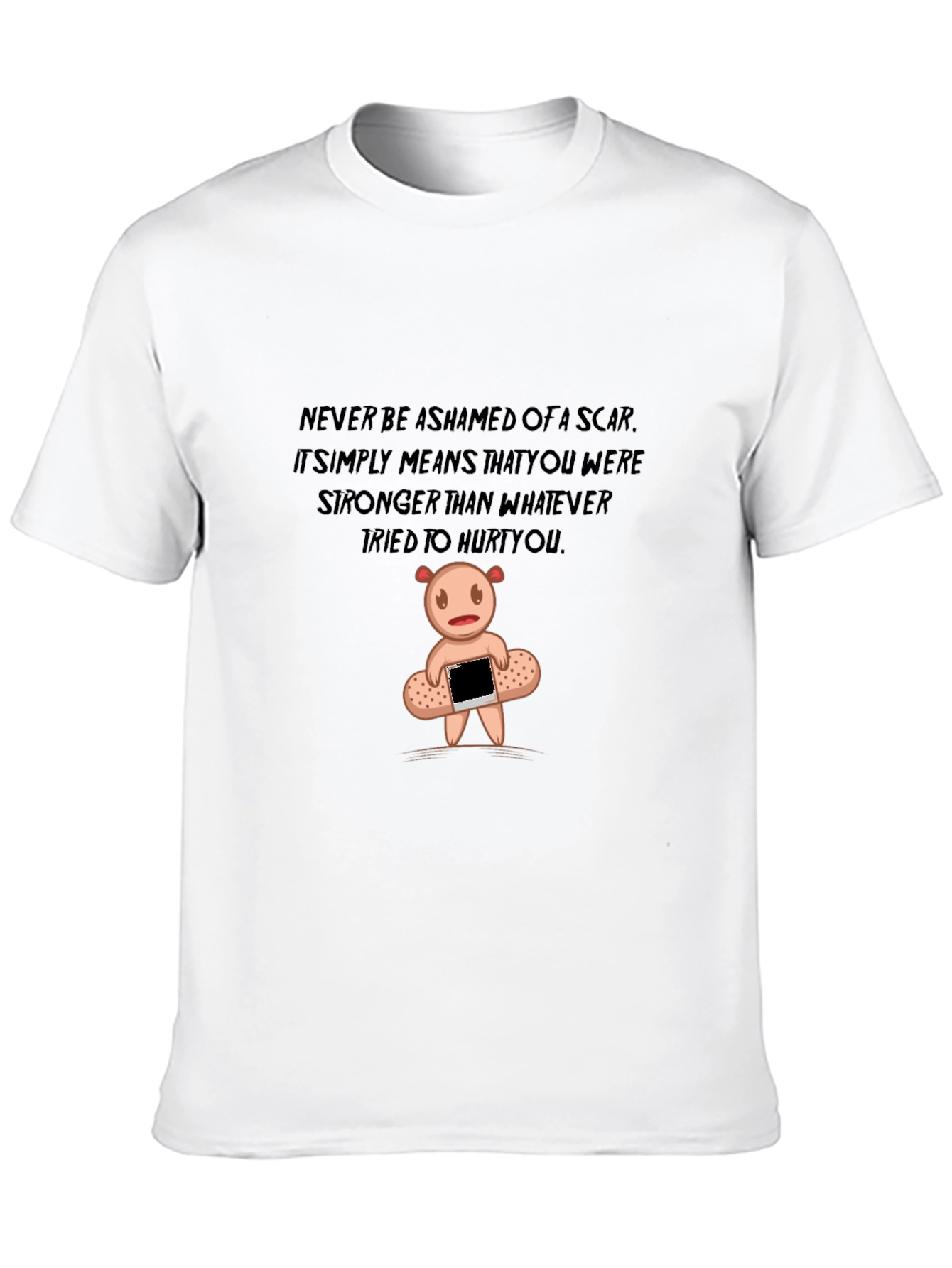 Inspirational Scar Bear Graphic T-Shirt