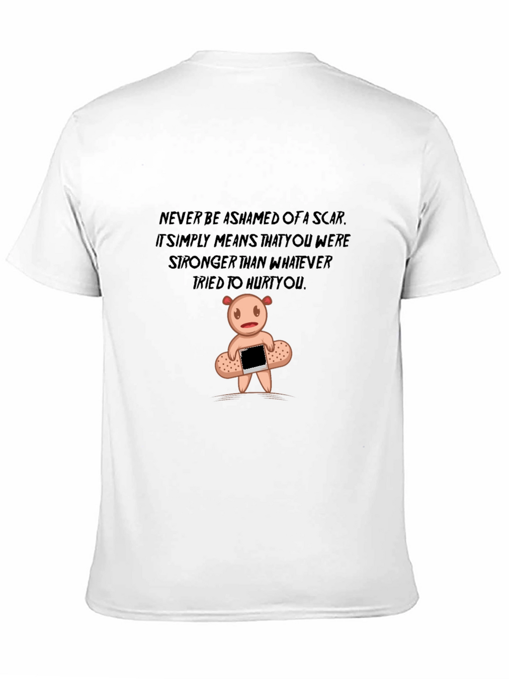 Inspirational Scar Bear Graphic T-Shirt