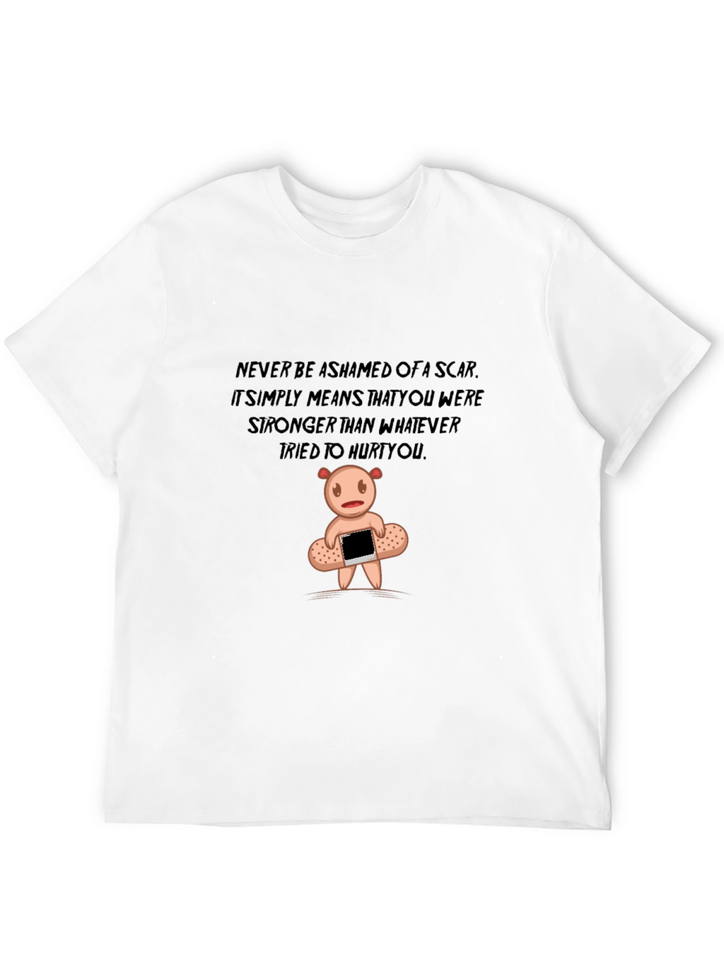 Inspirational Scar Bear Graphic T-Shirt