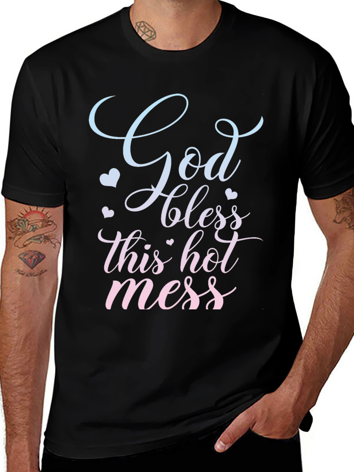 God Bless This Hot Mess T-Shirt Novelty Tee