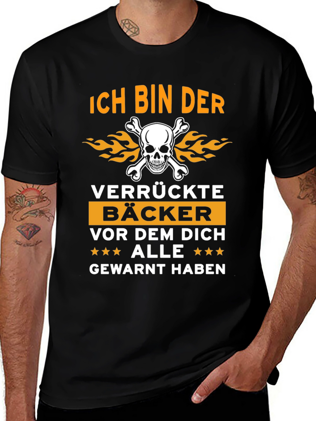 Ich Bin Der Verrückte Bäcker T-Shirt