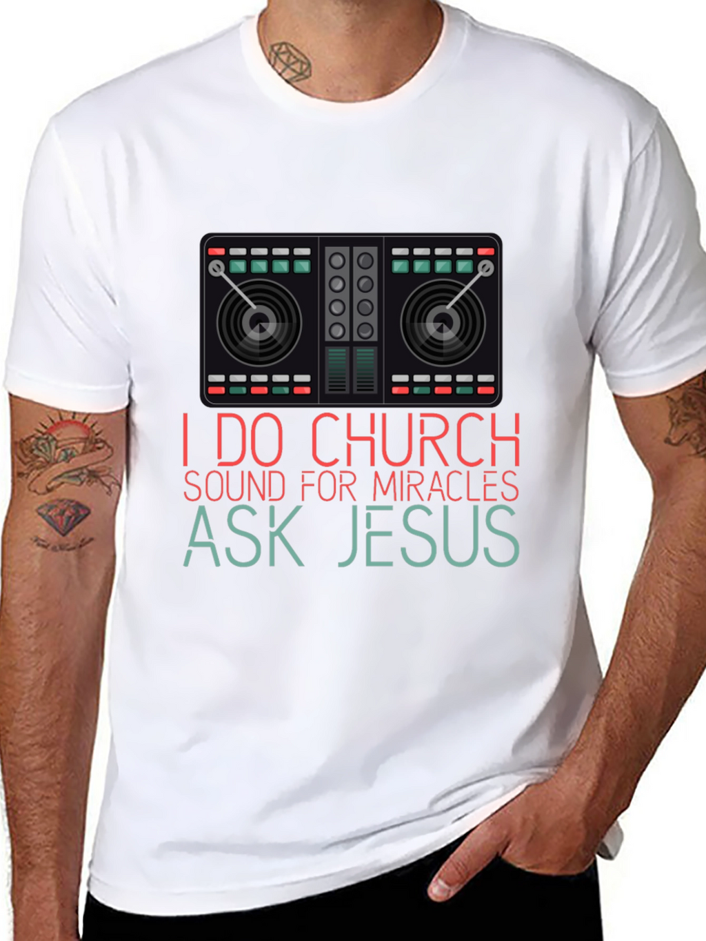 I Do Church Sound Mixer Graphic T-Shirt