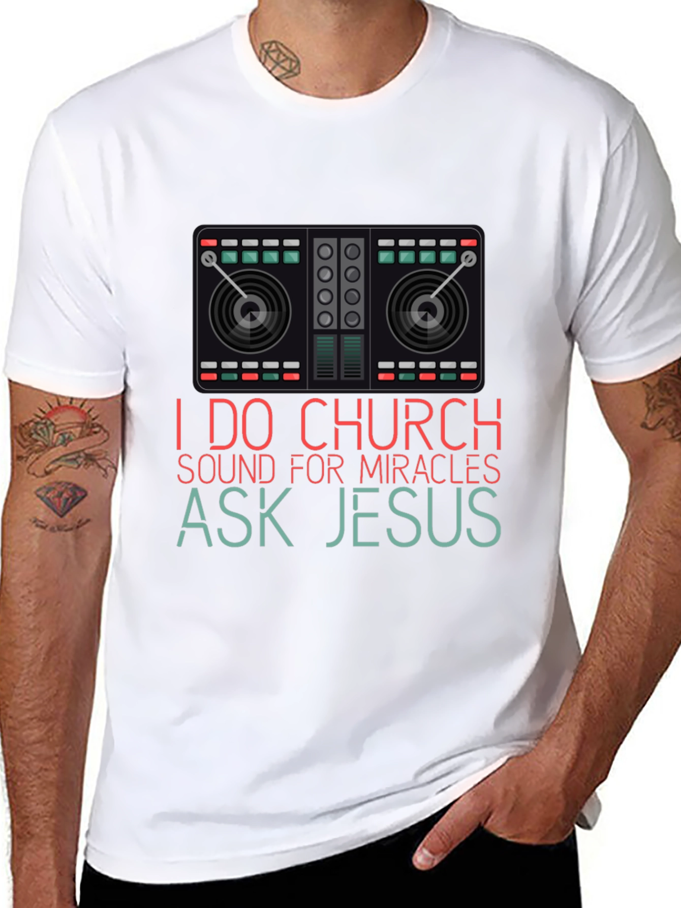 I Do Church Sound Mixer Graphic T-Shirt