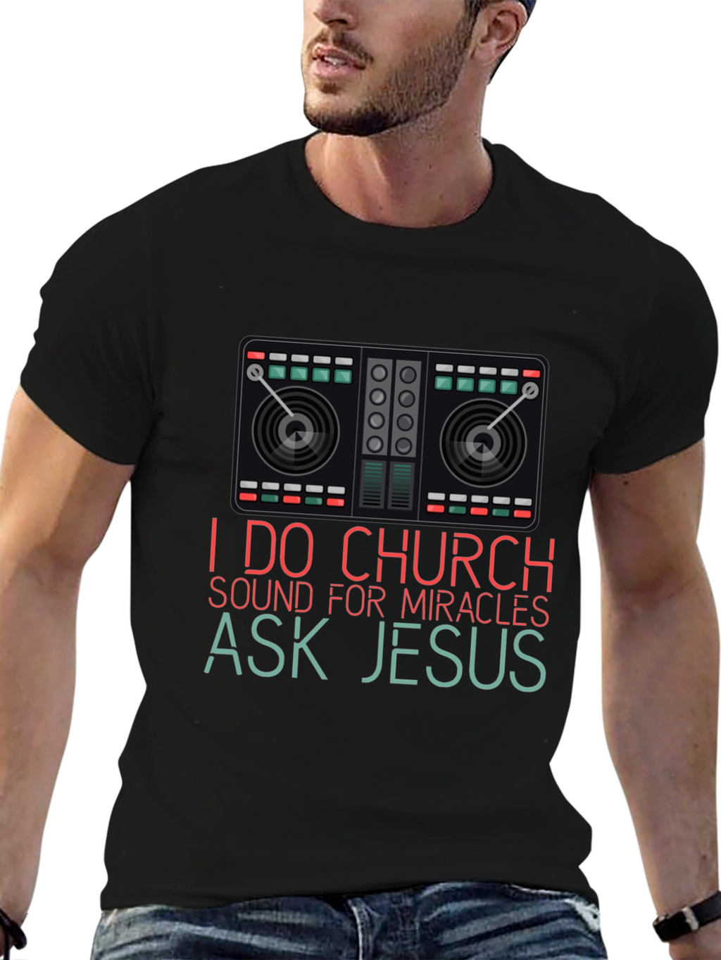 I Do Church Sound Mixer Graphic T-Shirt