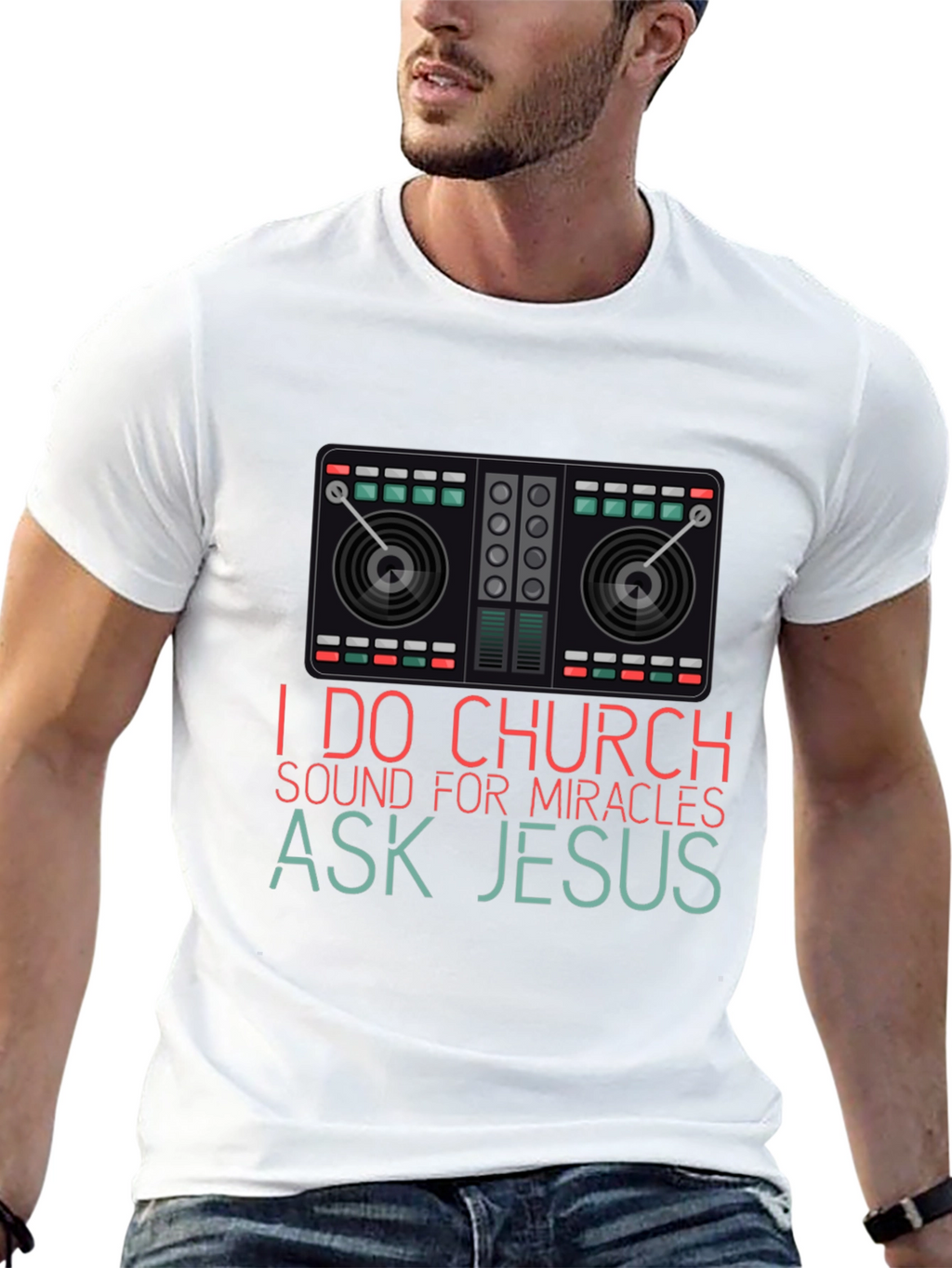 I Do Church Sound Mixer Graphic T-Shirt